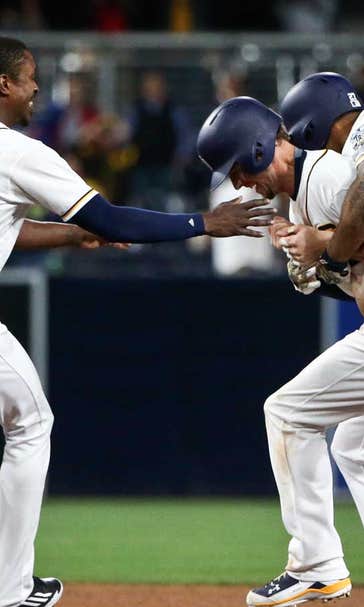Padres rally behind Norris, Myers to beat Braves 4-3